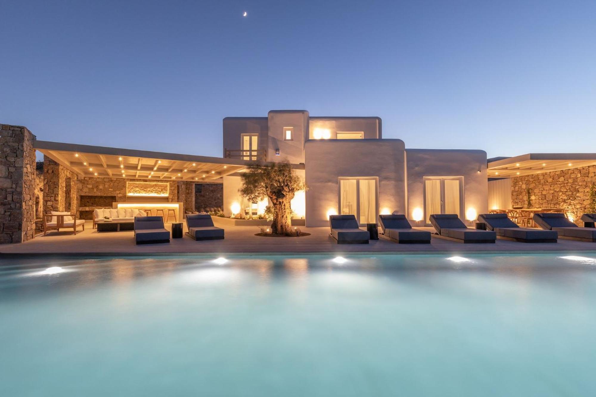 Blue Eye Grand Villa Mykonos Kalafati Eksteriør billede