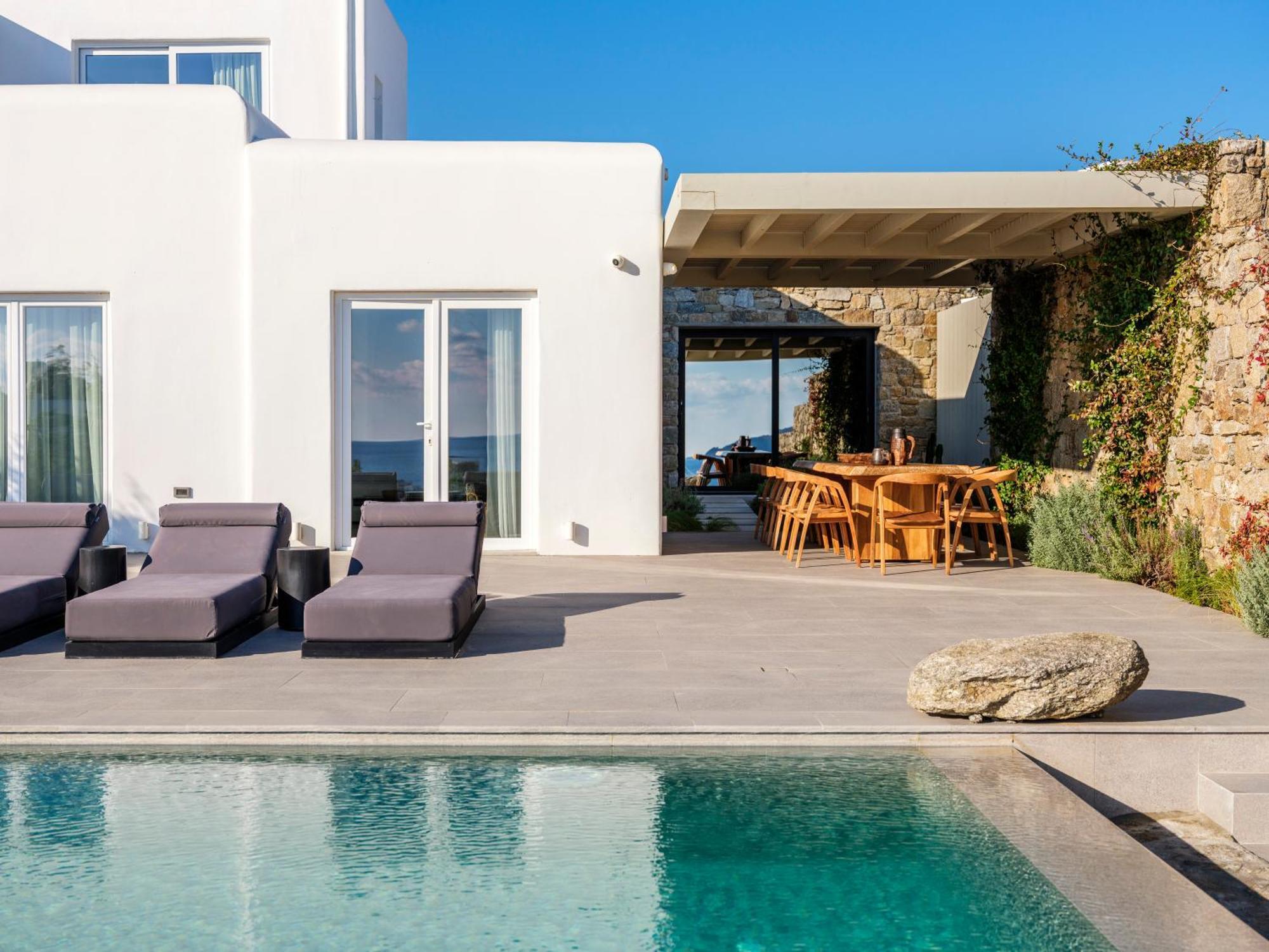 Blue Eye Grand Villa Mykonos Kalafati Eksteriør billede