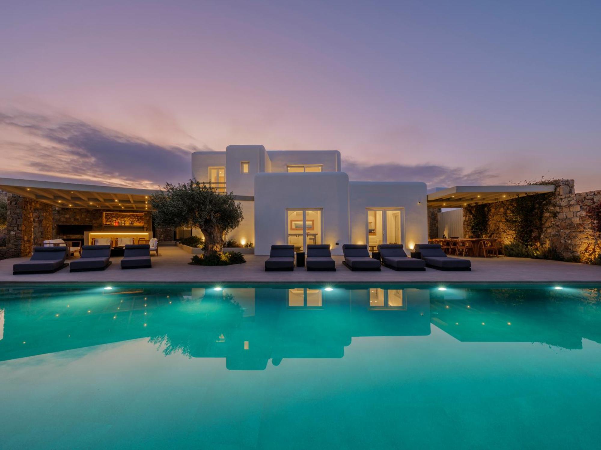 Blue Eye Grand Villa Mykonos Kalafati Eksteriør billede