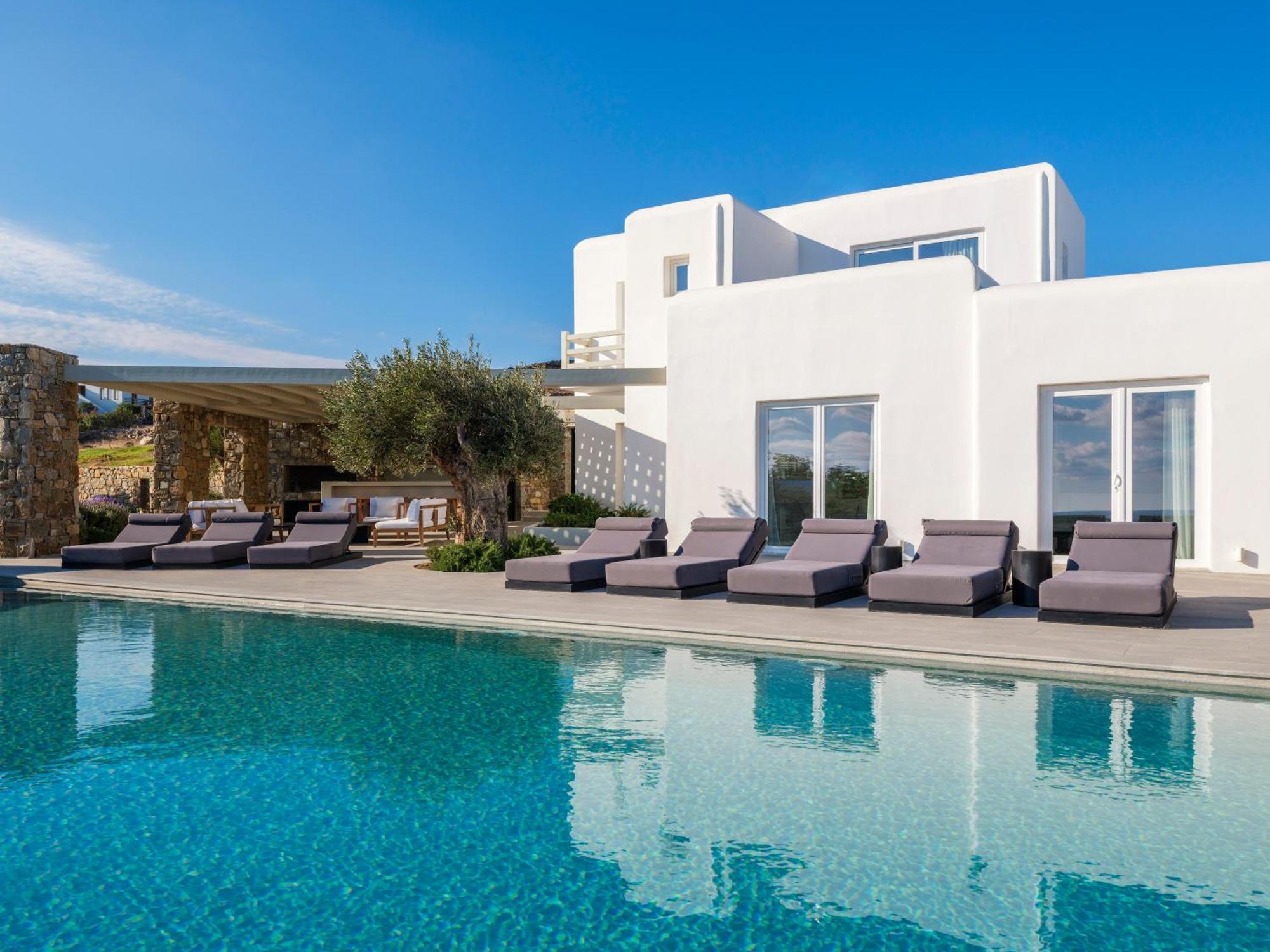 Blue Eye Grand Villa Mykonos Kalafati Eksteriør billede