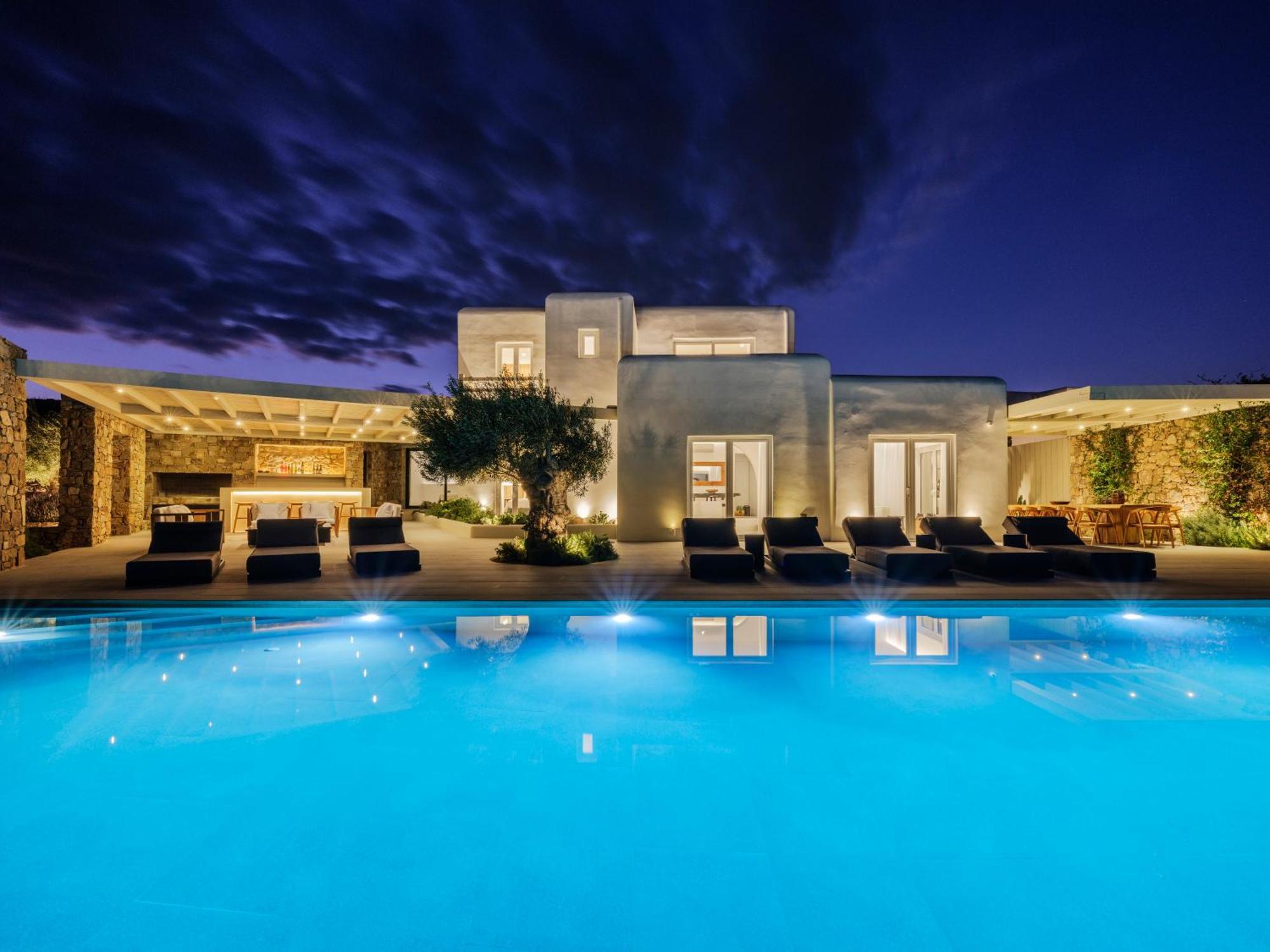 Blue Eye Grand Villa Mykonos Kalafati Eksteriør billede