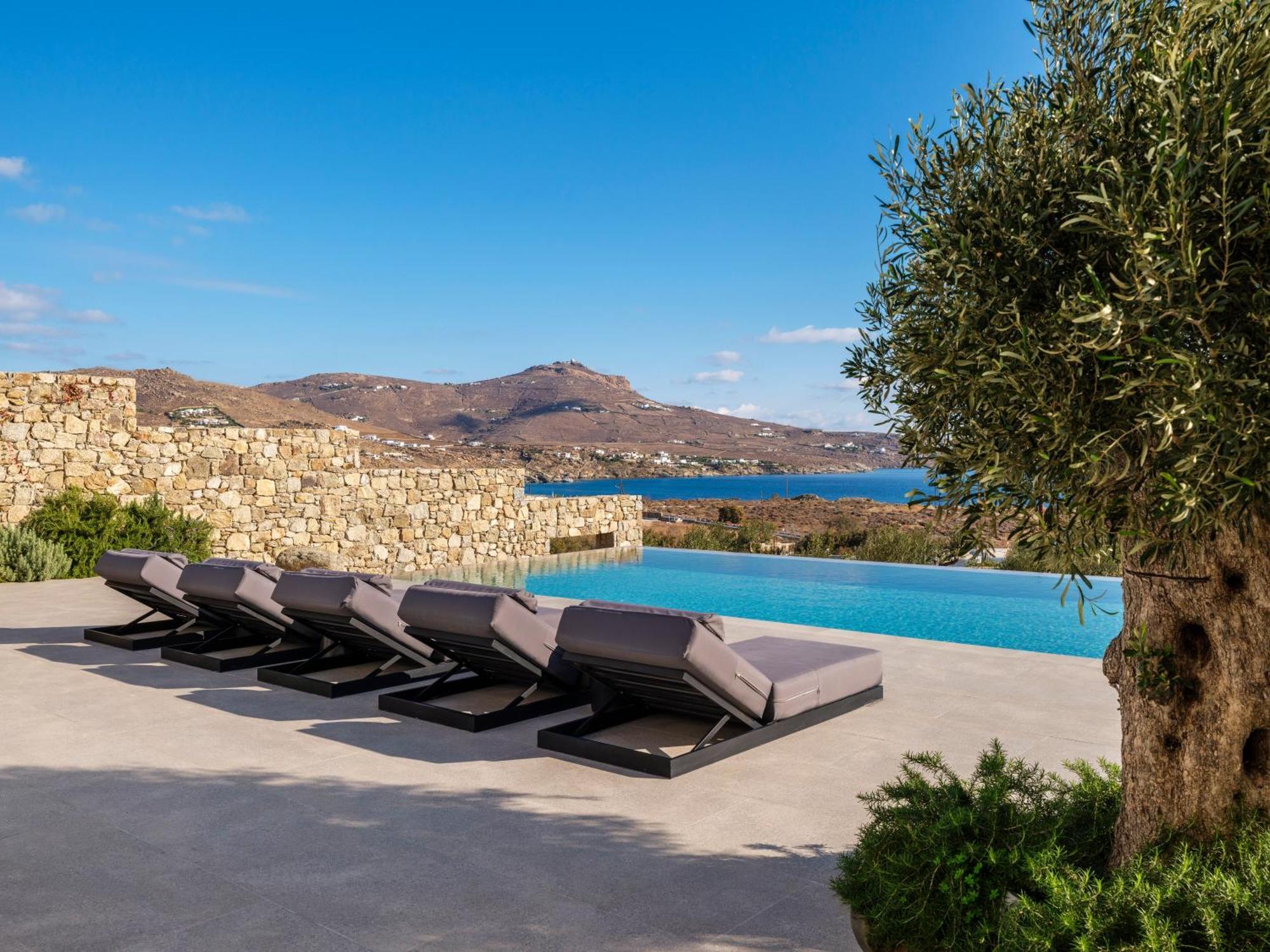 Blue Eye Grand Villa Mykonos Kalafati Eksteriør billede