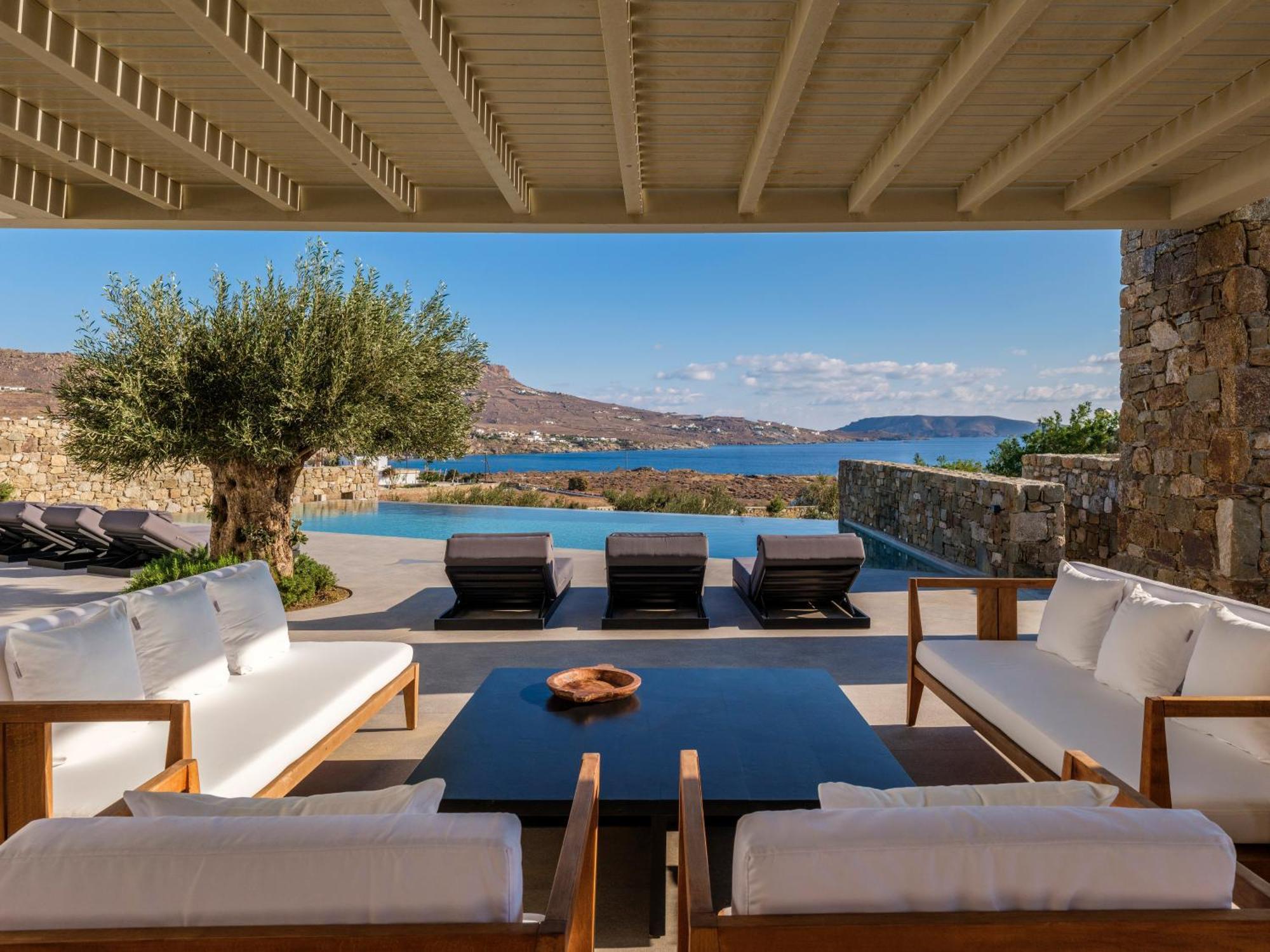 Blue Eye Grand Villa Mykonos Kalafati Eksteriør billede