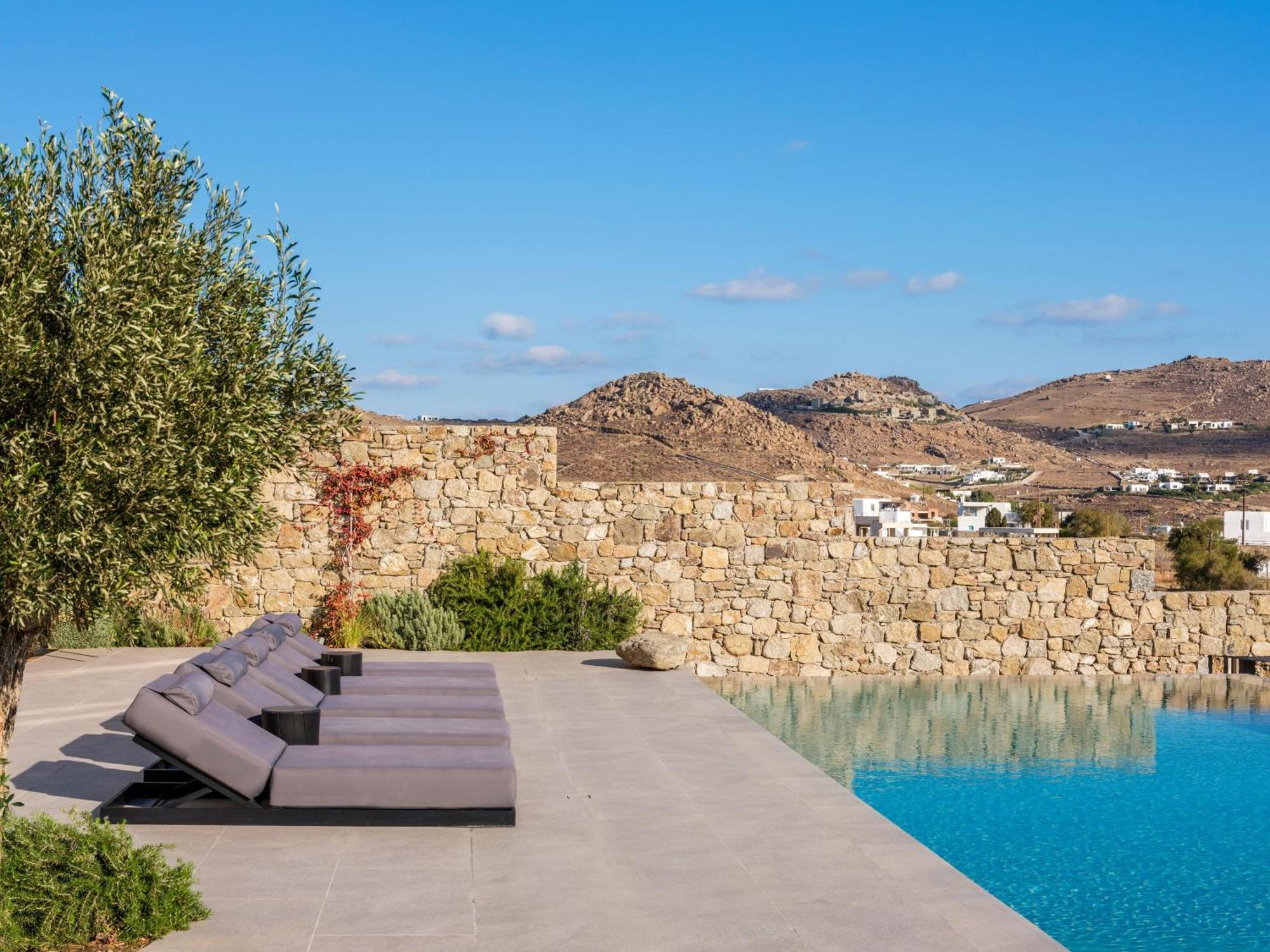Blue Eye Grand Villa Mykonos Kalafati Eksteriør billede