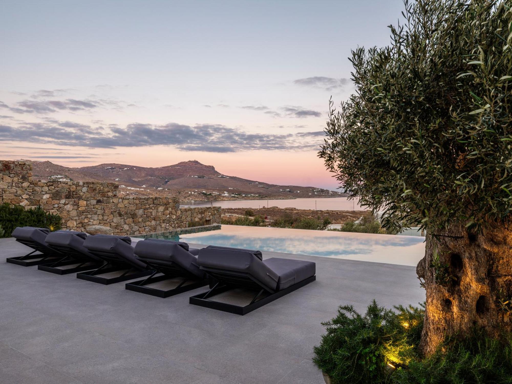 Blue Eye Grand Villa Mykonos Kalafati Eksteriør billede