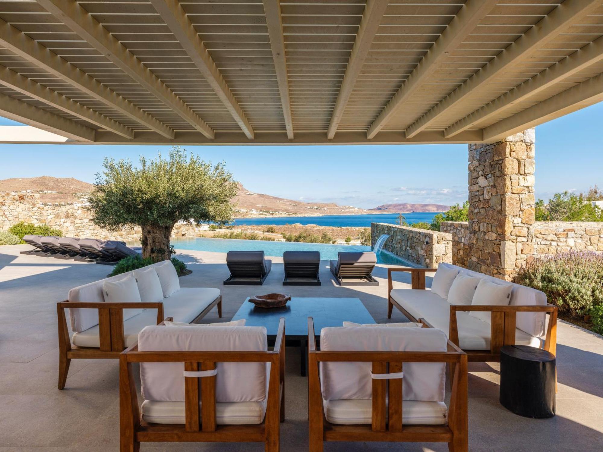 Blue Eye Grand Villa Mykonos Kalafati Eksteriør billede