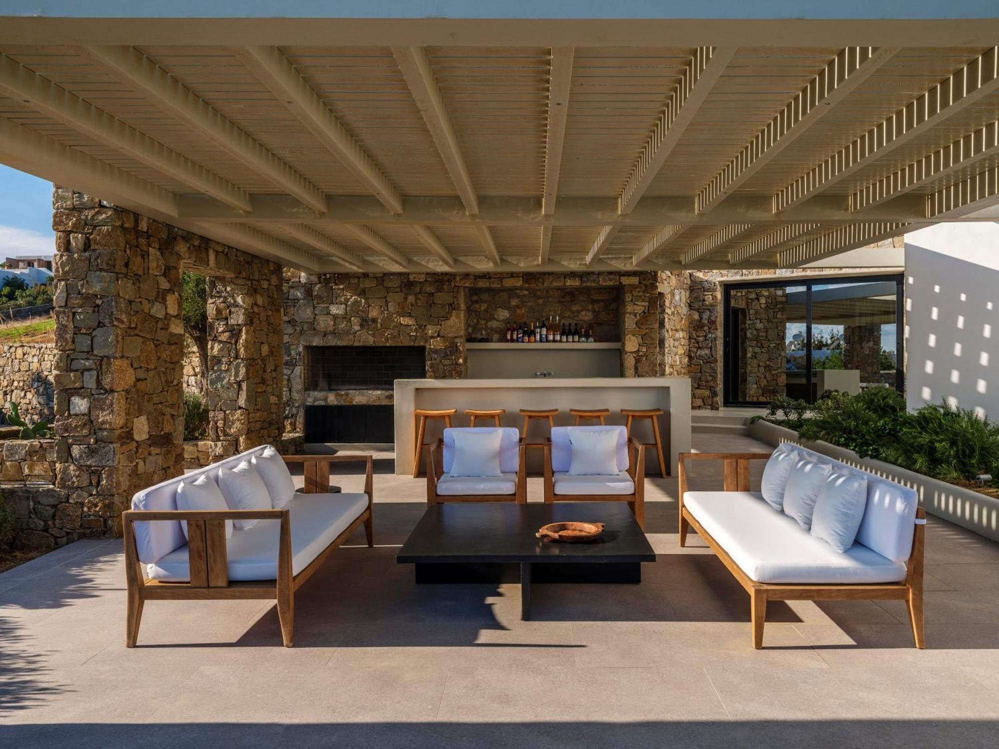 Blue Eye Grand Villa Mykonos Kalafati Eksteriør billede